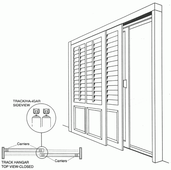 Plantation Shutters for Sliding Glass Door