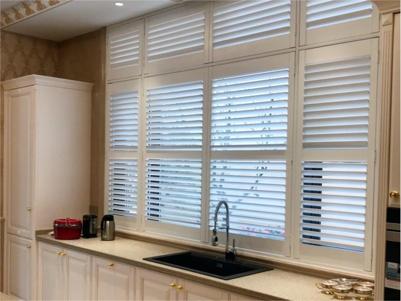 Plantation Shutters in Kitchen