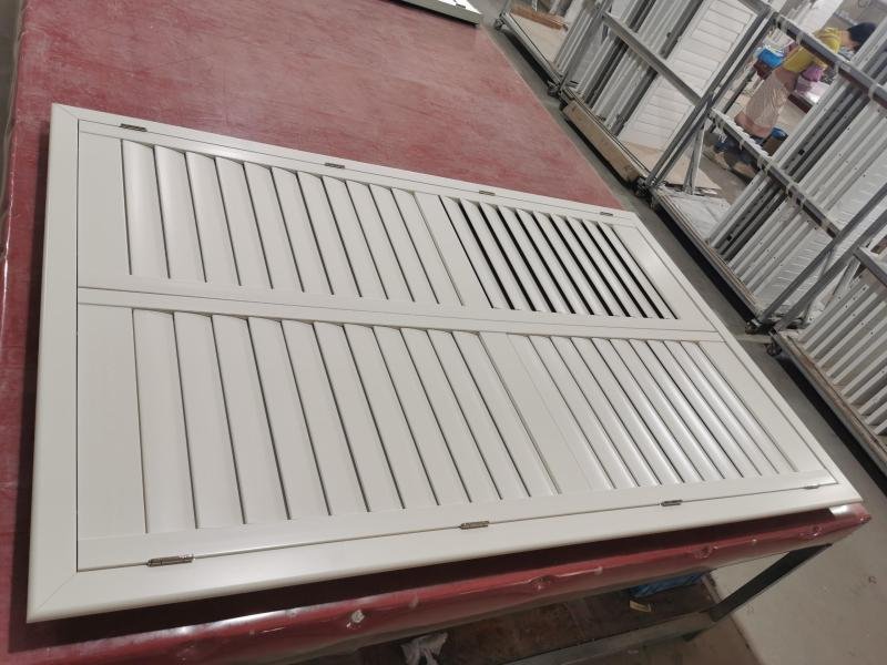 Apartment building project with aluminum shutters installed