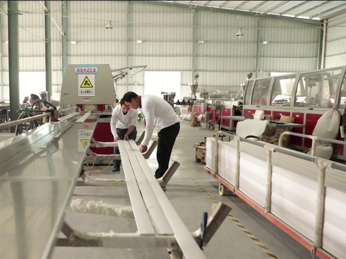 PVC extrusion production line in Goodwood factory