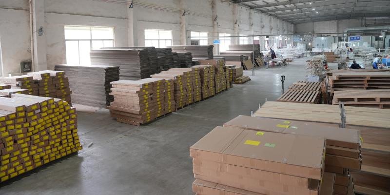 Warehouse with organised product inventory ready for shipment