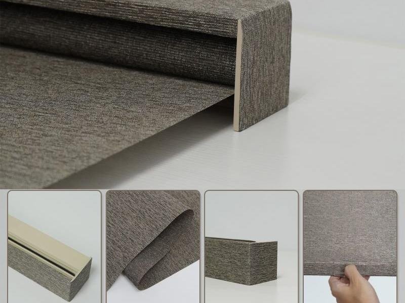Roller and zebra shades in a modern interior