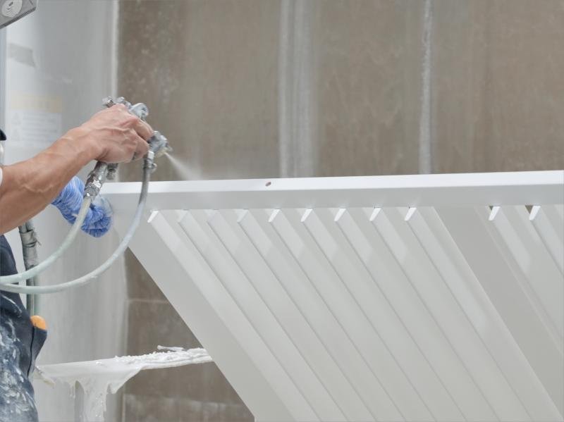 Sanding and surface finishing of wood shutter components on automated line